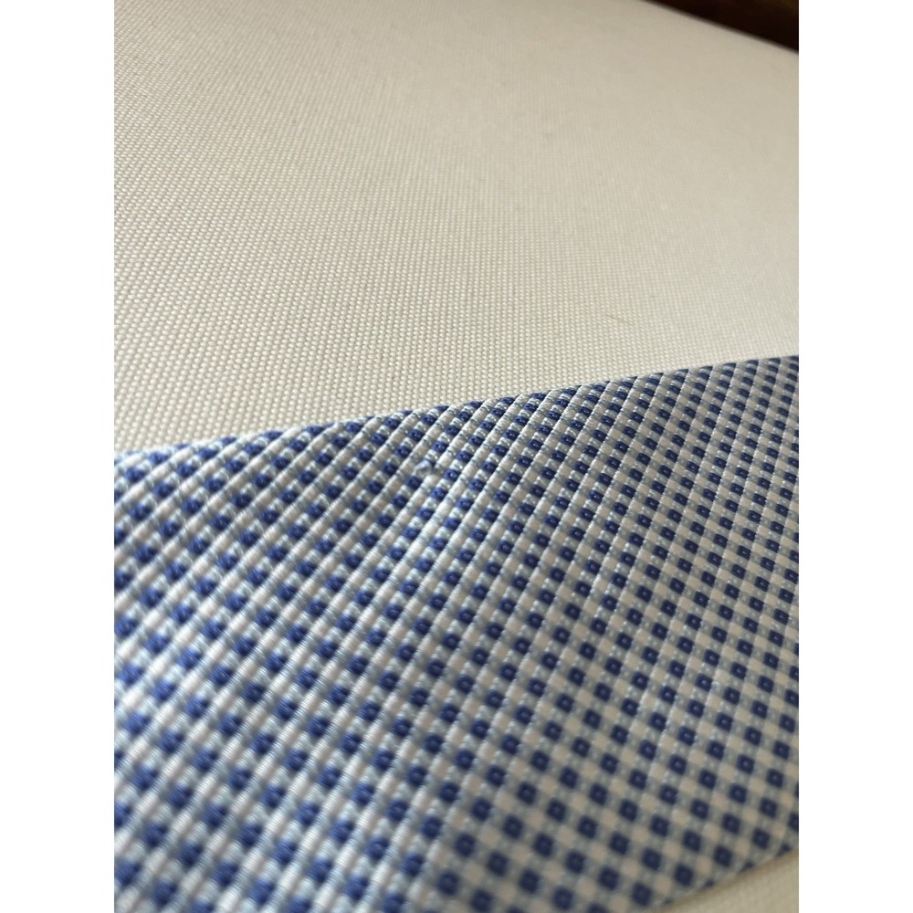 Brooks Brothers 346 Tie Pure Silk Made in USA Light Blue Check - Picture 6 of 6